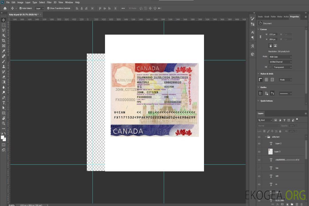 Visa de voyage au Canada 2024-présent template